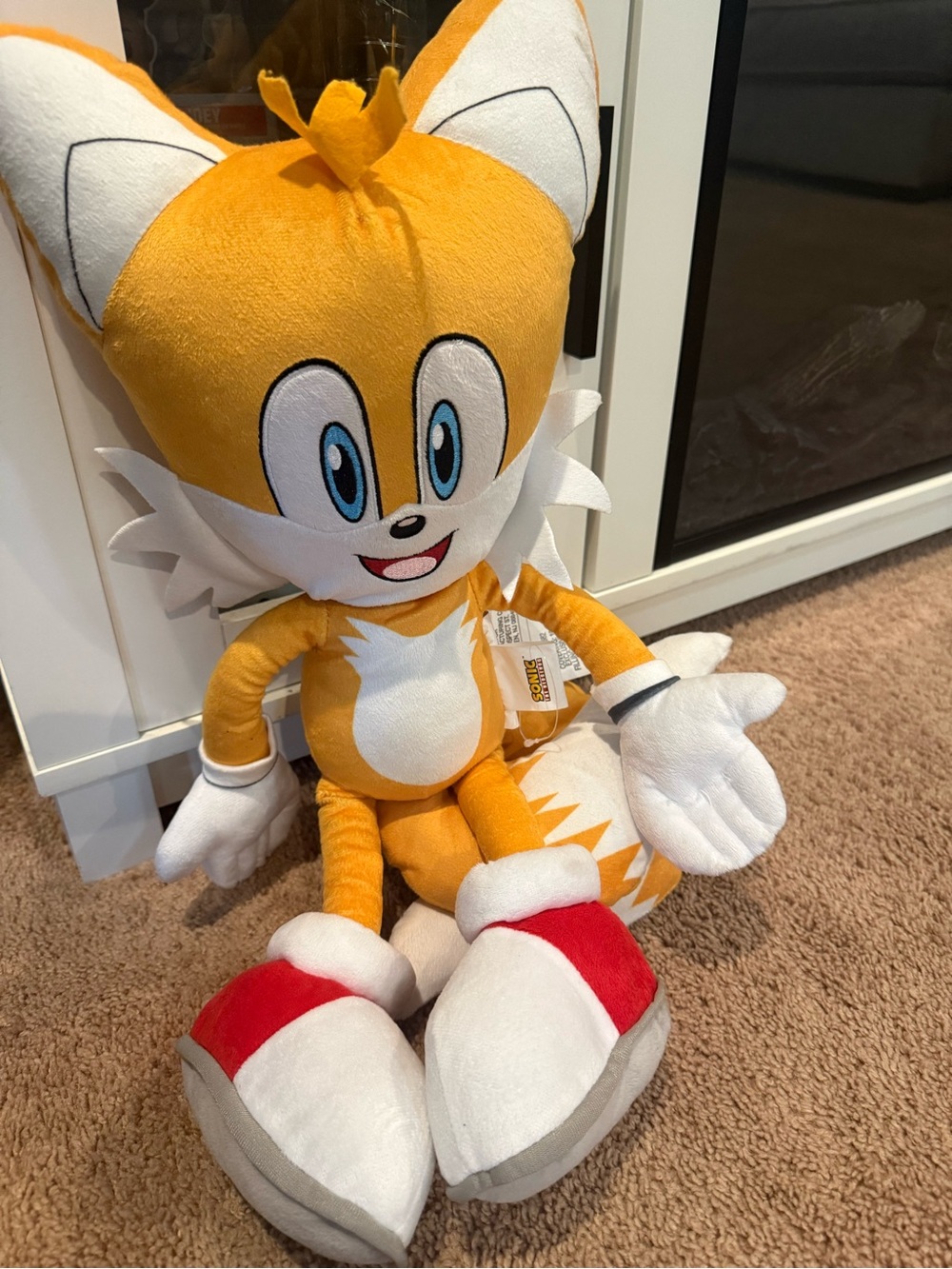 Sonic The Hedgehog Tails, Anime, Super Soft Plush Kids Cuddle Pillow